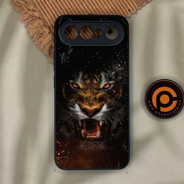 Vivo X300 FE - Tiger Design 9 - Premium Metal Printed Soft Bumper Shock Proof Case