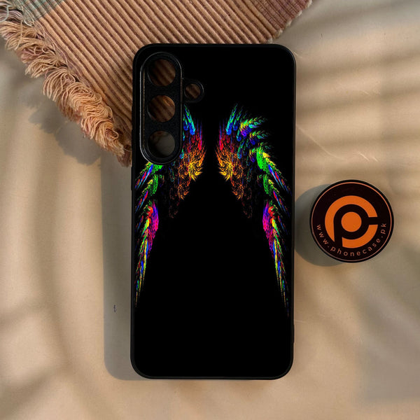 Galaxy S25 Plus - Angel Wings Design 10 - Premium Metal Printed Soft Bumper Shock Proof Case