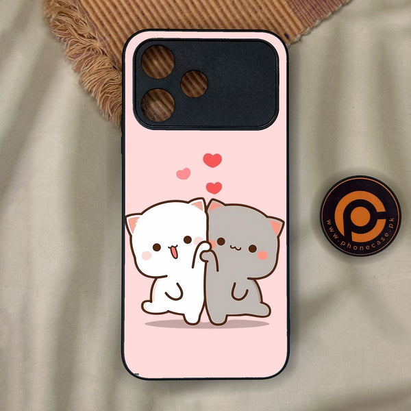 Oppo A6C - Cute Bubu Dudu Design 6 - Premium Metal Printed Soft Bumper Shock Proof Case
