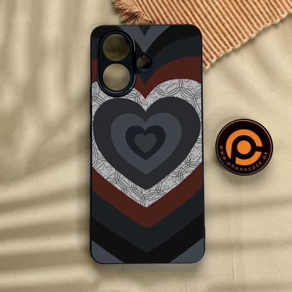 Vivo V60 Lite  - Heart 2.0 Design 7 - Premium Metal Printed Soft Bumper Shock Proof Case