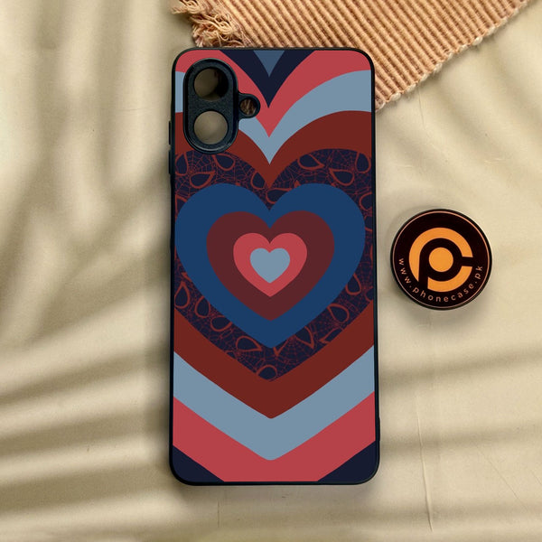 Samsung Galaxy A07 - Heart 2.0 Design 2 - Premium Metal Printed Soft Bumper Shock Proof Case