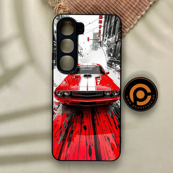 Vivo Y21d - Red Muscle Car Thrill - Premium Metal Printed Soft Bumper Shock Proof Case