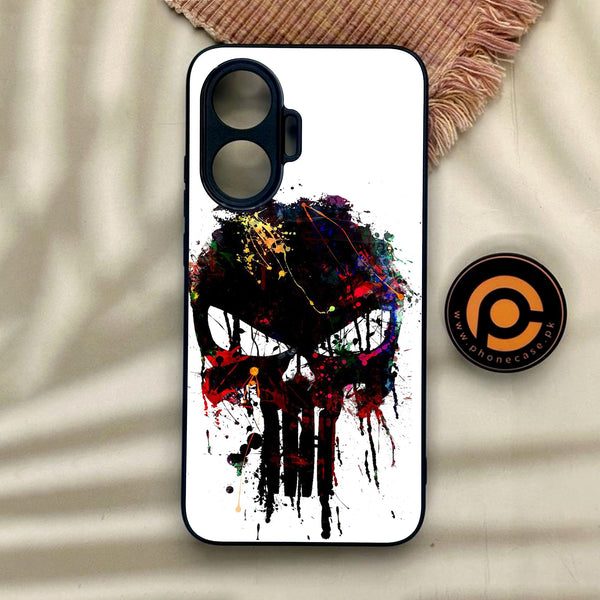Xiaomi Redmi Turbo 4 Pro - Punisher Skull Design - Premium Metal Printed Soft Bumper Shock Proof Case