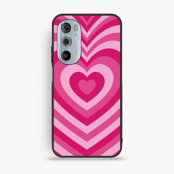 Motorola Edge 30 Pro - Heartbeat Design 6 - Premium Metal Printed Soft Bumper Shock Proof Case
