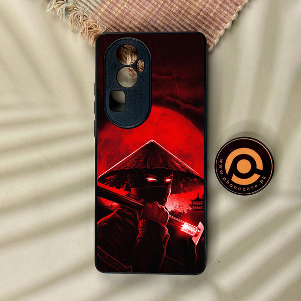 Oppo Reno 10 Pro Plus - Ninja Design 2 - Premium Metal Printed Soft Bumper Shock Proof Case