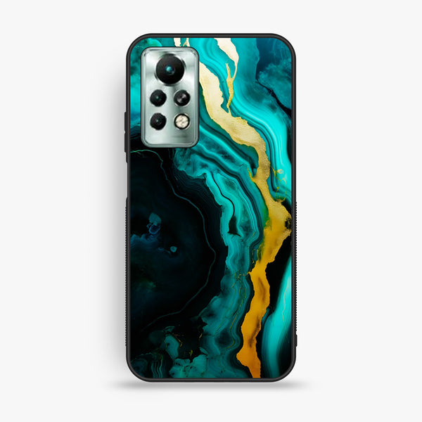 Infinix Note 11 Pro - Liquid Design 6 - Premium Metal Printed Soft Bumper Shock Proof Case