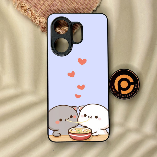 Vivo V60 - Cute Bubu Dudu Design 10 - Premium Metal Printed Soft Bumper Shock Proof Case
