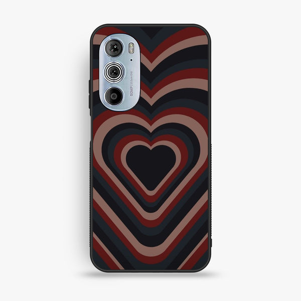 Motorola Edge 30 Pro - Heart 2.0 Design 4 - Premium Metal Printed Soft Bumper Shock Proof Case