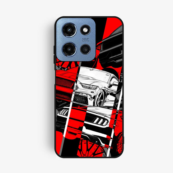 Motorola G Power 2025 - Racing Series 2.0 Design 6 - Premium Metal Printed Soft Bumper Shock Proof Case