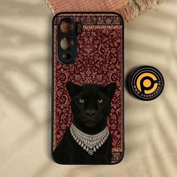 Itel City 200 - Black Panther - Premium Metal Printed Soft Bumper Shock Proof Case