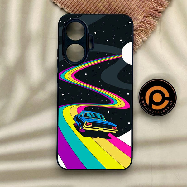 Xiaomi Redmi Turbo 4 Pro - Drive To The Moon - Premium Metal Printed Soft Bumper Shock Proof Case