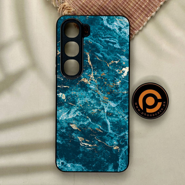 Vivo Y21d - Blue 2.0 Design 8 - Premium Metal Printed Soft Bumper Shock Proof Case