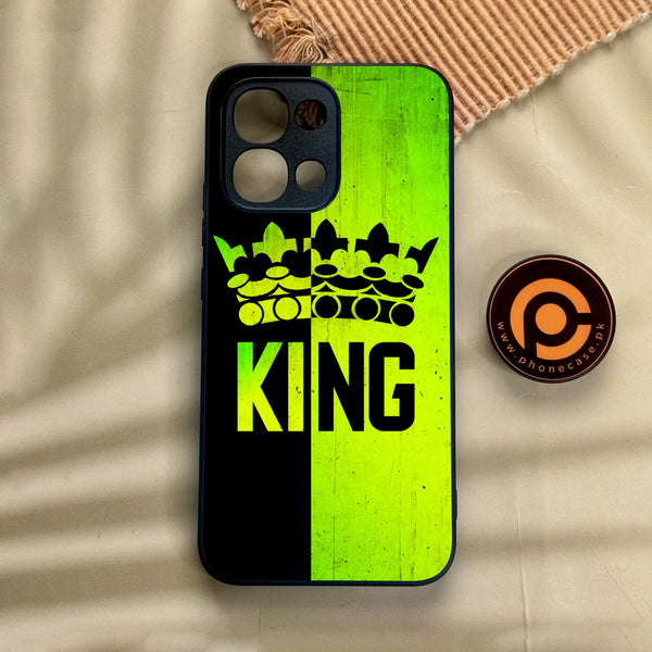 Oppo A6 Pro - King Design 3 - Premium Metal Printed Soft Bumper Shock Proof Case