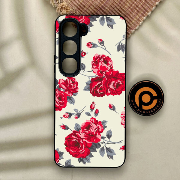 Vivo Y21d - Floral Series Design 8 - Premium Metal Printed Soft Bumper Shock Proof Case