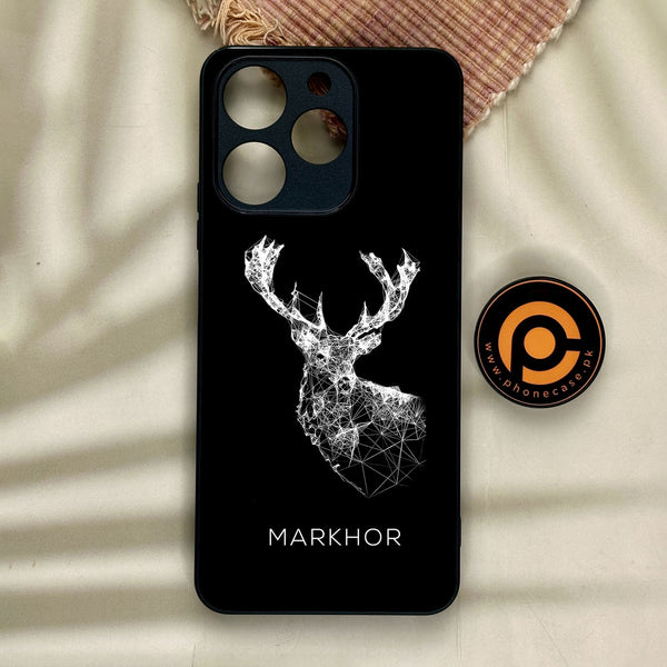 Realme Note 70 - Markhor Design 4 - Premium Metal Printed Soft Bumper Shock Proof Case