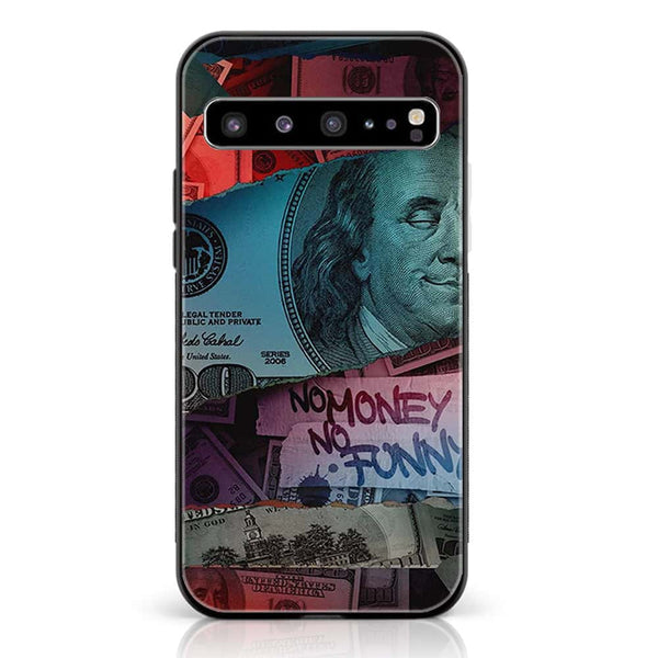 Samsung Galaxy S10 5G  - Dollar  Design 8  - Premium Printed Glass soft Bumper shock Proof Case  CS-25861