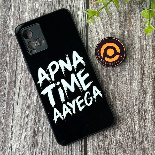 VIVO Y21 - Apna Time Ayega - Premium Metal Printed soft Bumper Shock Proof Case CS-42111