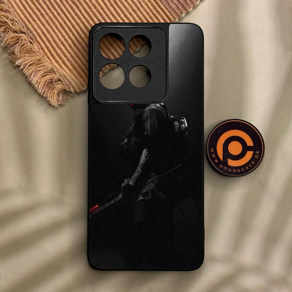 Motorola Moto G56 - Black Art Design 9 - Premium Metal Printed Soft Bumper Shock Proof Case