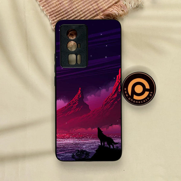 Xiaomi Redmi K60 Pro - Wolf Design 7 - Premium Metal Printed Soft Bumper Shock Proof Case