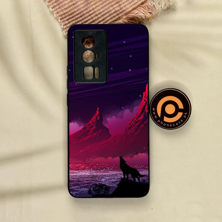 Xiaomi Redmi K60 Pro - Wolf Design 7 - Premium Metal Printed Soft Bumper Shock Proof Case