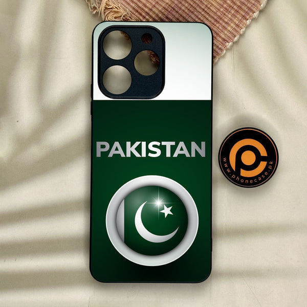 Realme Note 70 - Pakistani Flag Design 7 - Premium Metal Printed Soft Bumper Shock Proof Case