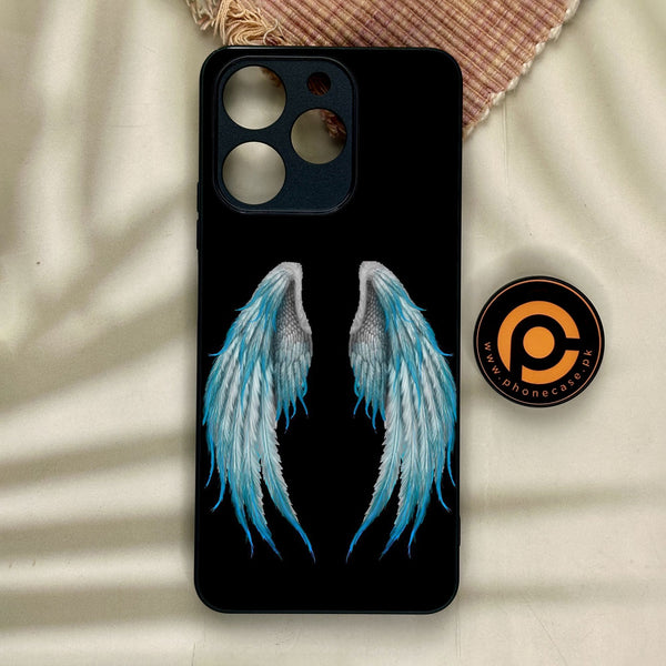 Realme Note 70 - Angel Wings Design 4 - Premium Metal Printed Soft Bumper Shock Proof Case