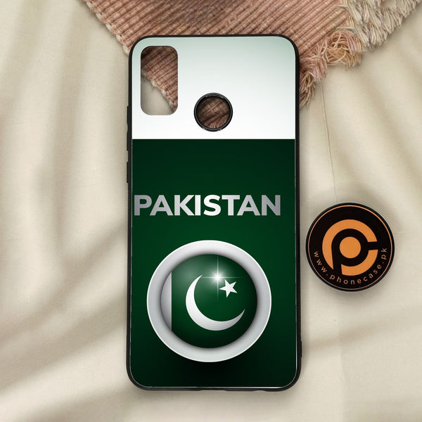Honor 9X Lite - Pakistan Design 7 - Premium Metal Printed Soft Bumper Shock Proof Case