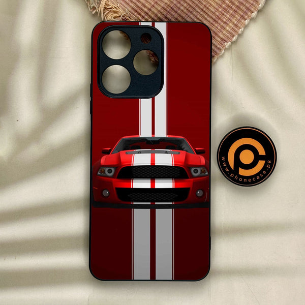 Realme Note 70 - Muscle Racing Car - Premium Metal Printed Soft Bumper Shock Proof Case