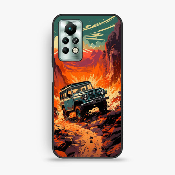 Infinix Note 11 Pro - Jeep Offroad - Premium Metal Printed Soft Bumper Shock Proof Case