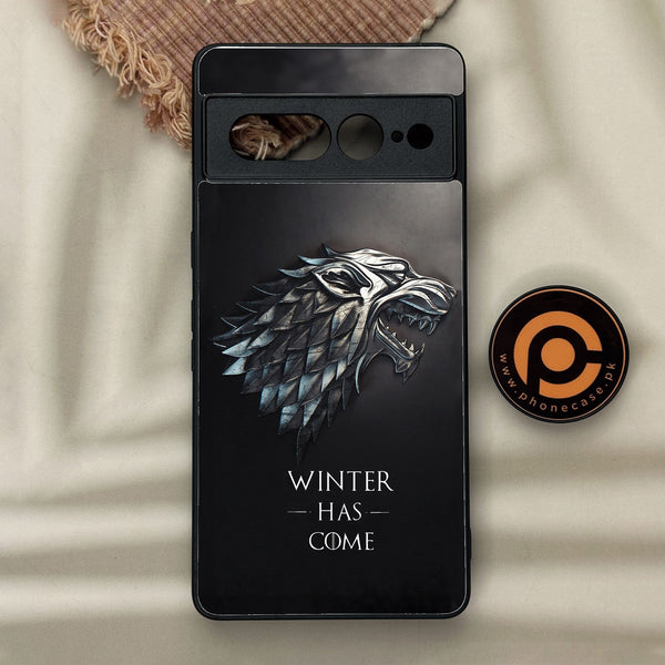 Google Pixel 7 Pro - Winter Has Come Got - Premium Metal Printed Soft Bumper Shock Proof Case