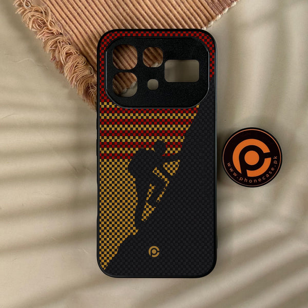 Classic Weave Design 2 - Premium Metal Printed Soft Bumper Case - All Models