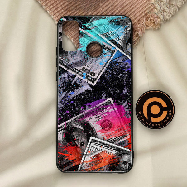 Honor 9X Lite - Dollar Design 4 - Premium Metal Printed Soft Bumper Shock Proof Case