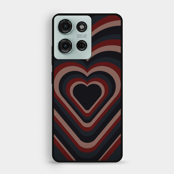 Motorola Moto G75 - Heart 2.0 Design 4 - Premium Metal Printed Soft Bumper Shock Proof Case