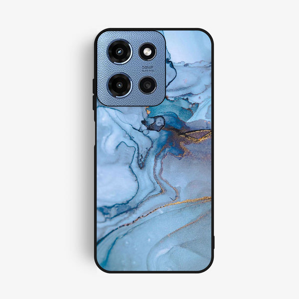 Motorola G Power 2025 - Blue Marble Design 1 - Premium Metal Printed Soft Bumper Shock Proof Case