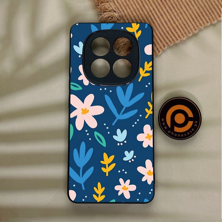 Redmi Note 14 pro plus - Colorful Flowers - Premium Metal Printed Soft Bumper Shock Proof Case