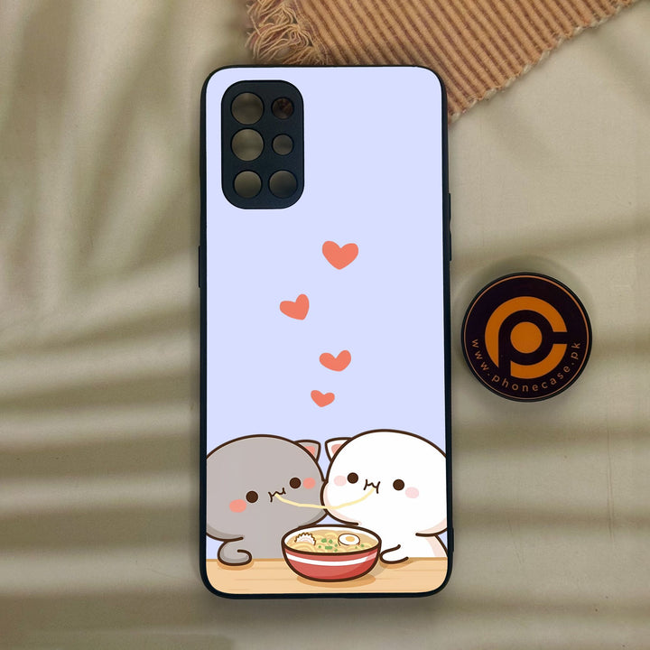 OnePlus 9R - Cute Bubu Dudu Design 10 - Premium Metal Printed Soft Bumper Shock Proof Case