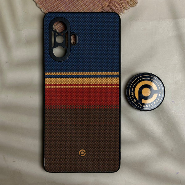 Redmi K40 Gaming - Classic Weave Design 1 - Premium Metal Printed Soft Bumper Shock Proof Case