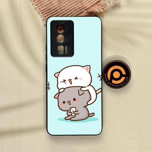 Xiaomi Redmi K60 Pro - Cute Bubu Dudu Design 1 - Premium Metal Printed Soft Bumper Shock Proof Case