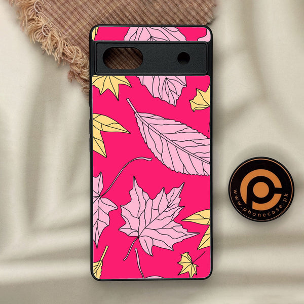 Google Pixel 6a - Floral Series Design 6 - Premium Metal Printed Soft Bumper Shock Proof Case