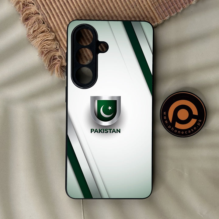 Samsung Galaxy S26 Plus - Pakistani Flag Design 2 - Premium Metal Printed Soft Bumper Shock Proof Case