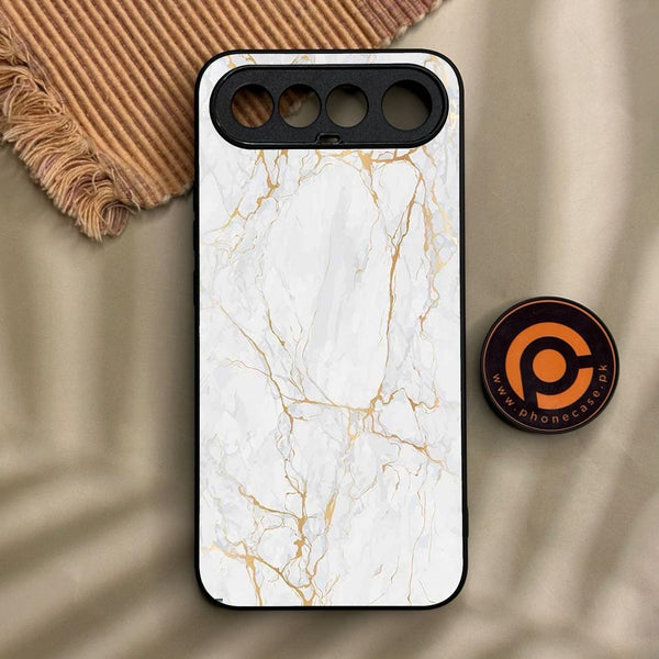 Realme  16 5G - White Design 8 - Premium Metal Printed Soft Bumper Shock Proof Case