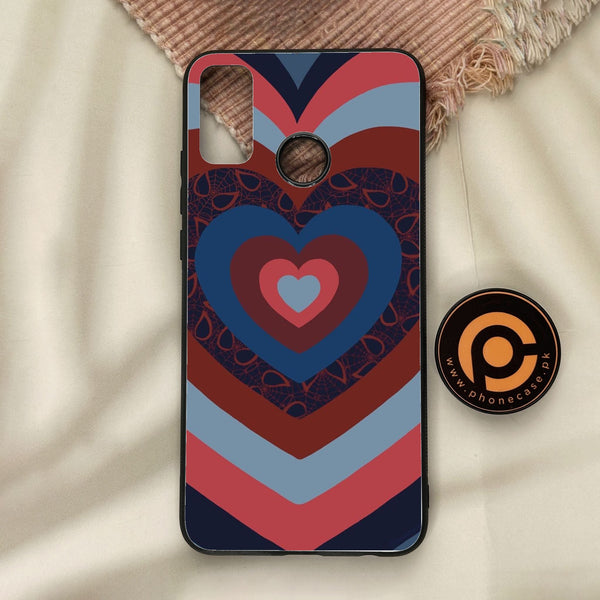 Honor 9X Lite - Heart 2.0 Design 2 - Premium Metal Printed Soft Bumper Shock Proof Case