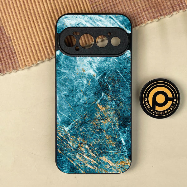 Google Pixel 11 Pro - Blue 2.0 Design 10 - Premium Metal Printed Soft Bumper Shock Proof Case