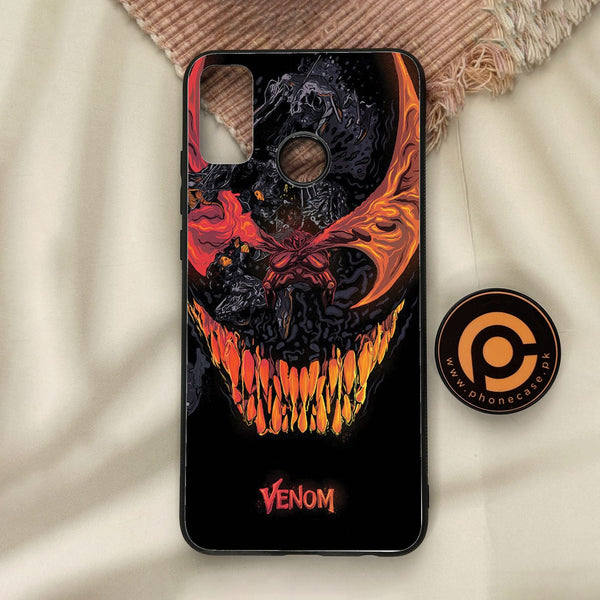 Honor 9X Lite - Venom Case - Premium Metal Printed Soft Bumper Shock Proof Case