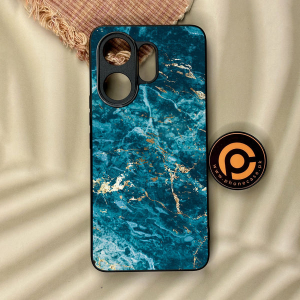 Vivo V60 - Blue 2.0 Design 1 - Premium Metal Printed Soft Bumper Shock Proof Case