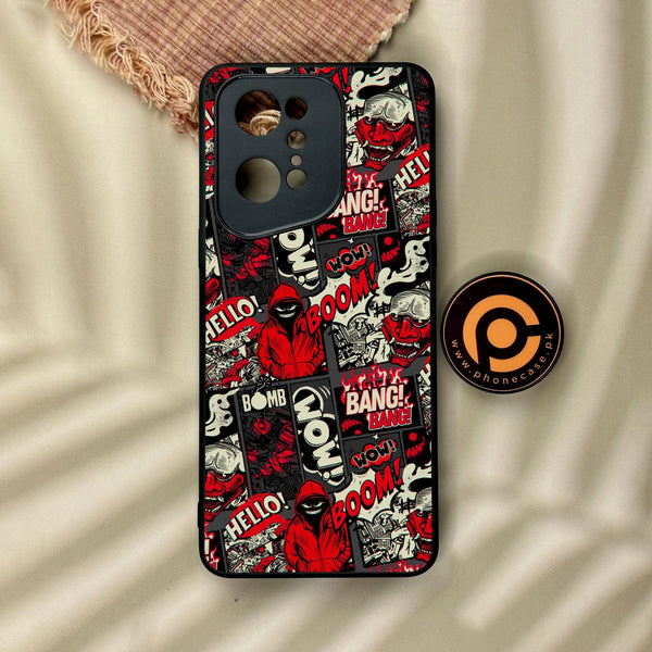 Oppo Find X5 Pro - Boom Red - Premium Metal Printed Soft Bumper Shock Proof Case