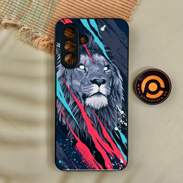 Samsung Galaxy A17 - Abstract Animated Lion - Premium Metal Printed Soft Bumper Shock Proof Case