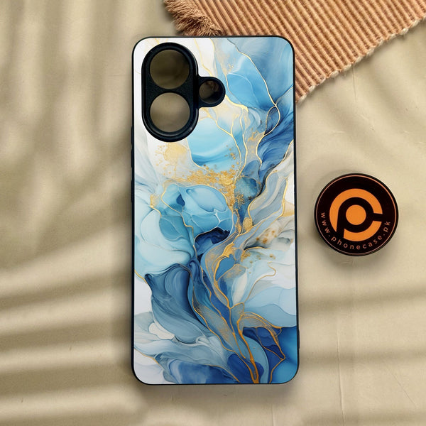 Vivo V60 Lite  - Liquid Design 1 - Premium Metal Printed Soft Bumper Shock Proof Case