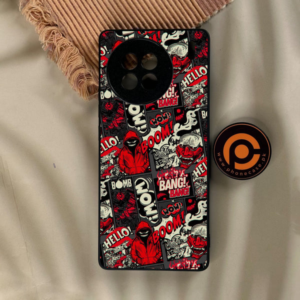 Vivo X90s - Boom Red - Premium Metal Printed Soft Bumper Shock Proof Case