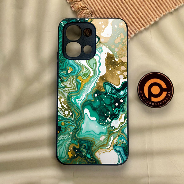 Oppo A6 Pro - Liquid Design 8 - Premium Metal Printed Soft Bumper Shock Proof Case